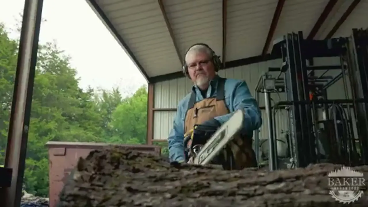 Still from Baker Hardwoods of Texas: Cinematic woodworking commercial