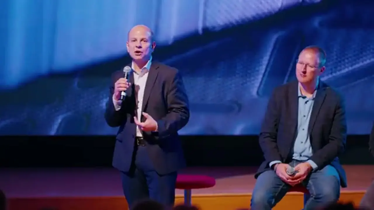 Still from Ericsson: Leaders Summit highlight film