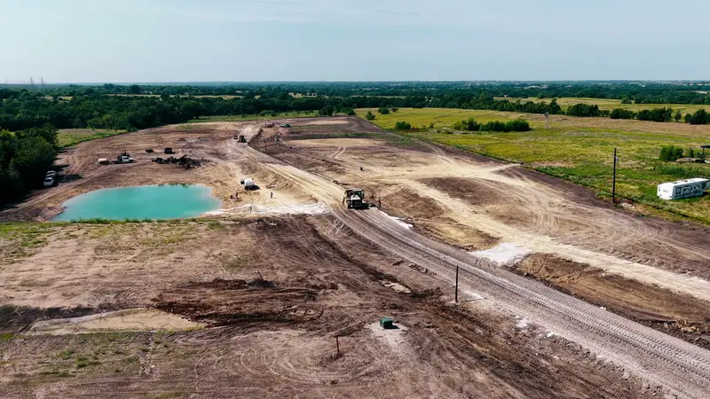 Site work, from the ground and the air